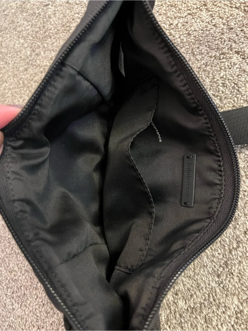 lululemon athletica Black Waist Pack Belt Bag